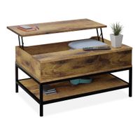 Mesa de Centro Extensible TU MESITA Milanis color Marrón 1 puerta