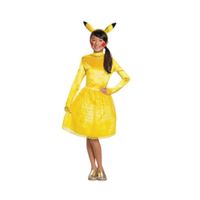 Pokemon Cosplay Niña Clasico Pikachu Talla 7 8
