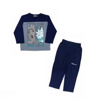 Pokemon Japon Unisex Kids Conjunto Rayquaza Talla 8 Navy