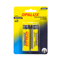 Baterias Recargables S/Pin 18650 2000mAh c/u Marca Opalux ICR18650-20FT(B2)