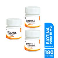 Biotina Pura 10mg 60capsulas - Dermo Sumak 3 Uni