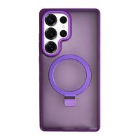 Case Coolbox GMobile para Samsung S25 Ultra Metal Matte con MagSafe, soporte integrado, antigolpes, morado
