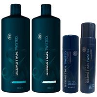Shampoo 1000ml + Acondicionador + Crema Mousse Sebastian Twisted