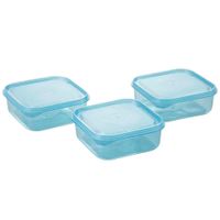 Set de TáperS DECO HOME Azul Plast 600ml 3un
