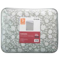 Cubrecama VIVA HOME Seersucker Verde 2 Plazas