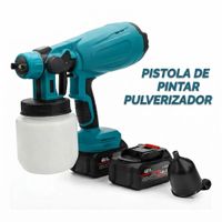 Pistola De Pintar Inalámbrica Doble Batería 48V Compresor Pulverizador de Pintura