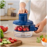PELADOR ELECTRICO AUTOMATICO Y RECARGABLE DE FRUTAS Y VERDURAS COLOR AZUL