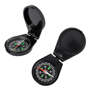 Brujula de Bolsillo Portatil con Tapa Protectora Abatible para Camping Senderismo Supervivencia