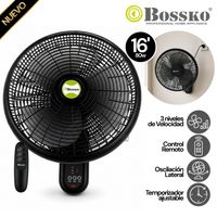 Ventilador de Pared 3Vel 80W BOSSKO BK-8210PD