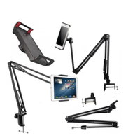 soporte de brazo largo flexible para tablet ipad 360 grados escritorio