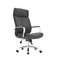 Silla De Oficina Ergonómica Cuero Paris presidente Negro Ofideas