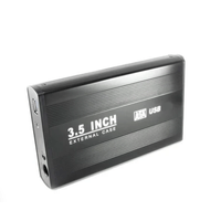 Case Disco Duro Externo Sata 3.5"" Usb 2.0 Pc - Negro