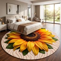 Alfombra Circular Grande 2mts de Diámetro para Sala o Dormitorio