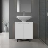 Mueble Para Lavamanos Marlo 2 Puertas Blanco