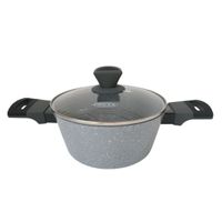 OLLA CON TAPA DE VIDRIO TEMPLADO 20 CM