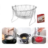 Cesta para freír multinacional plegable  DE ACERO CHEF BASQUET 12 EN 1