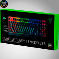 Teclado gamer Razer Blackwidow V3 TKL SP RGB Mecánico Chroma green switch