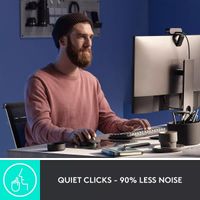 Mouse Logitech MX Master 3S Multidispositivo Wireless Bluetooth - Gris Pálido