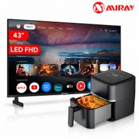 Combo Miray Televisor 43” Google TV FHD + Freidora de Aire 3L