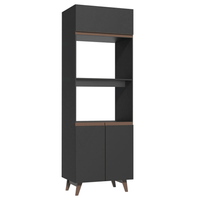 Mueble de Cocina Reims - Torre para Hornos 70 cm Negro