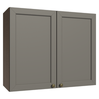 Alacena de Cocina Vik 80 cm 2 Puertas Marrón/Gris