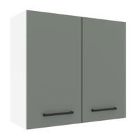 Alacena de Cocina Agata 70 cm 2 Puertas Blanco/Gris