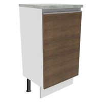 Mueble de Cocina Glamy 40 cm 1 Puerta Blanco/Marrón