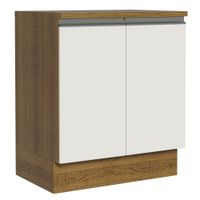 Mueble de Cocina Glamy 70 cm 2 Puertas Marrón/Blanco