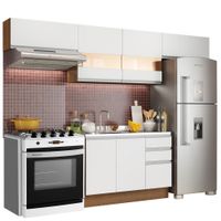 Mueble de Cocina Integral Marina 280 cm Marrón/Blanco