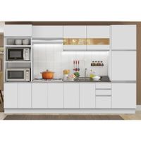 Mueble de Cocina Integral Roma 330 cm Blanco