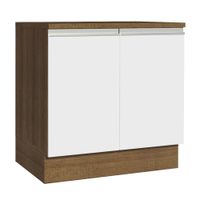 Mueble de Cocina Glamy 80 cm 2 Puertas Marrón/Blanco