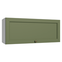 Alacena de Cocina Vik 80 cm 1 Puerta Abatible Blanco/Verde
