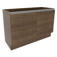 Mueble de Cocina Glamy 120 cm - Mostrador para Lavadero Marrón 01