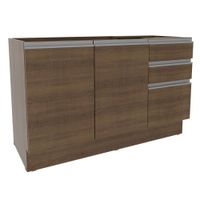 Mueble de Cocina Glamy 120 cm - Mostrador para Lavadero Marrón 03