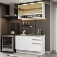 Mueble de Cocina Integral Glamy 120 cm Blanco 02