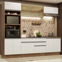 Mueble de Cocina Integral Glamy 270 cm Marrón/Blanco 10