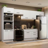 Mueble de Cocina Integral Agata 350 cm Blanco 01