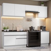 Mueble de Cocina Integral Glamy 260 cm Blanco 04