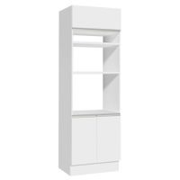 Mueble de Cocina Glamy - Torre para Hornos 70 cm Blanco