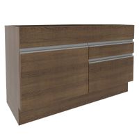 Mueble de Cocina Glamy 120 cm - Mostrador para Lavadero Marrón 02
