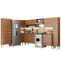 Mueble de Cocina Integral de Esquina Emilly Live 513 cm Marrón