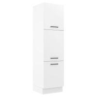 Mueble de Cocina Armario Despensa Agata 60 cm 3 Puertas Blanco