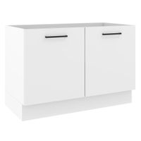 Mueble de Cocina Agata 120 cm - Mostrador para Lavadero Blanco 01