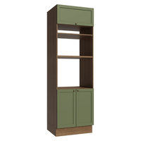 Mueble de Cocina Vik - Torre para Hornos 70 cm Marrón/Verde