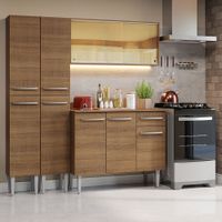 Mueble de Cocina Integral Emilly 169 cm Marrón 09