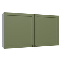 Alacena de Cocina Vik 120 cm 2 Puertas Blanco/Verde