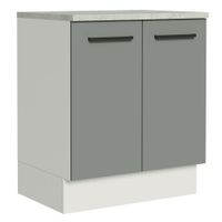 Mueble de Cocina Agata 70 cm 2 Puertas Blanco/Gris
