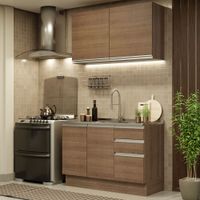 Mueble de Cocina Integral Glamy 120 cm Marrón 03