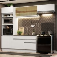 Mueble de Cocina Integral Glamy 270 cm Blanco 11