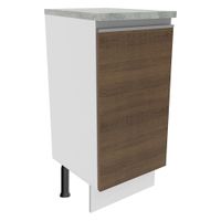 Mueble de Cocina Glamy 35 cm 1 Puerta Blanco/Marrón